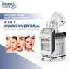 RF Oxygen Therapy Facial Machine Vertical Facial Care 9 in 1 Pore Cleaning Ultrasonic Dermabrasion 