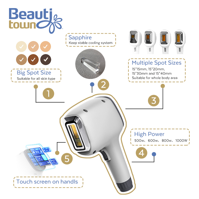 808 diode laser hair removal device for all skin type
