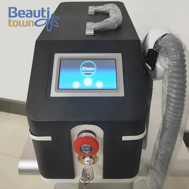 Portable Q Switch Nd Yag Laser Tattoo Removal Machine with 3 Wavelength